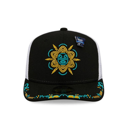 Pictured is this MiLB La Copa 2026 Buffalo Bisons 9SEVENTY Stretch Snap cap in black. 3