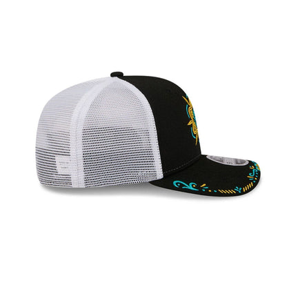 Pictured is this MiLB La Copa 2026 Buffalo Bisons 9SEVENTY Stretch Snap cap in black. 6