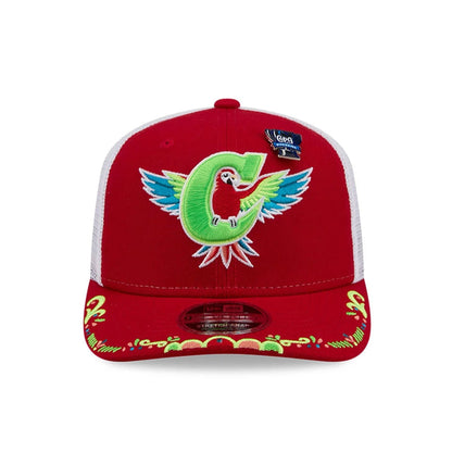 Pictured is this MiLB La Copa 2026 Charlotte Knights 9SEVENTY Stretch Snap cap in Red. 3