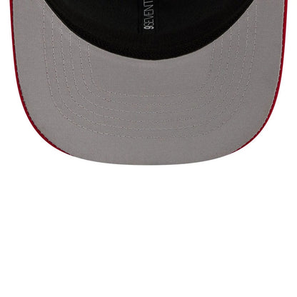 Pictured is this MiLB La Copa 2026 Charlotte Knights 9SEVENTY Stretch Snap cap in Red. 2