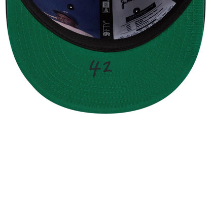 Pictured is this MLB Jackie Robinson New York Yankees 59FIFTY Fitted cap in navy. 8