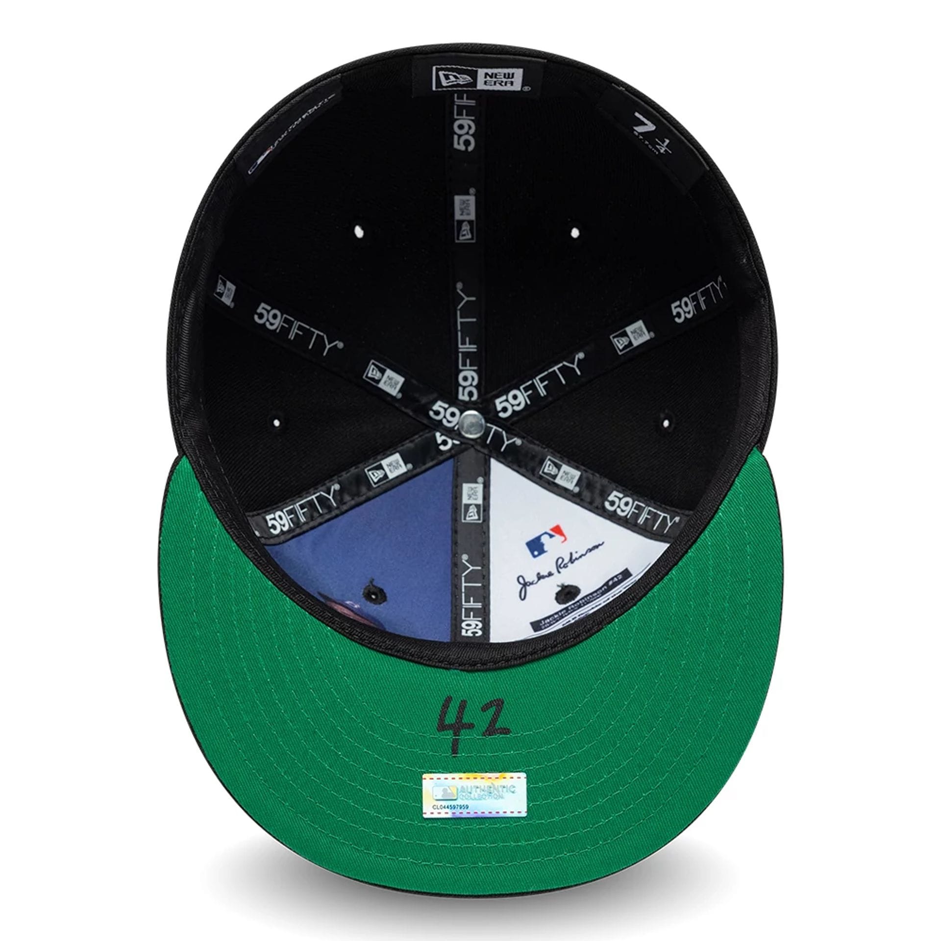 Pictured is this MLB Jackie Robinson Chicago White Sox 59FIFTY Fitted cap in black. 2