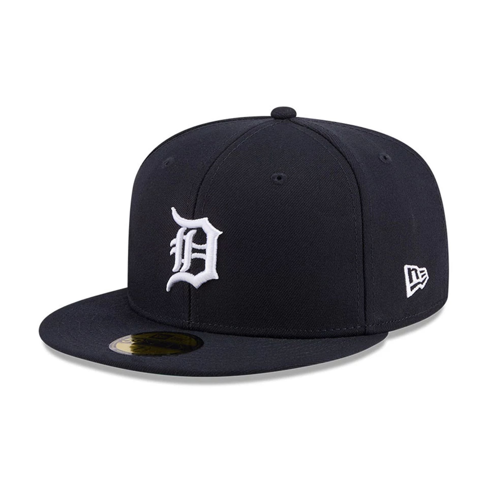 Pictured is this MLB Jackie Robinson Detroit Tigers 59FIFTY Fitted cap in navy. 4