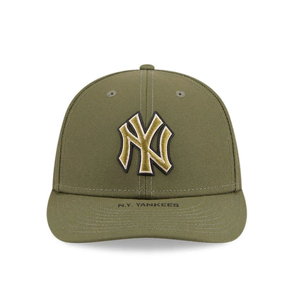 Pictured is this MLB Armed Forces Day 2026 New York Yankees Low Profile 59FIFTY Fitted cap in green. 3