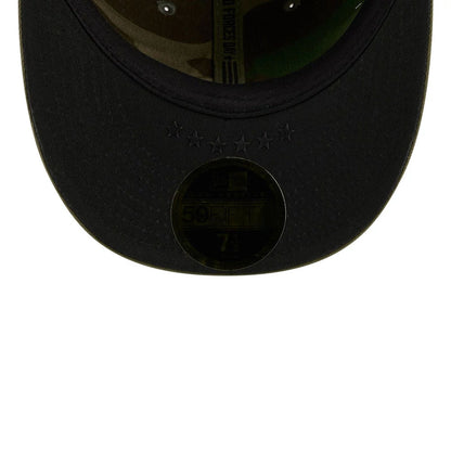Pictured is this MLB Armed Forces Day 2026 New York Yankees Low Profile 59FIFTY Fitted cap in green. 2