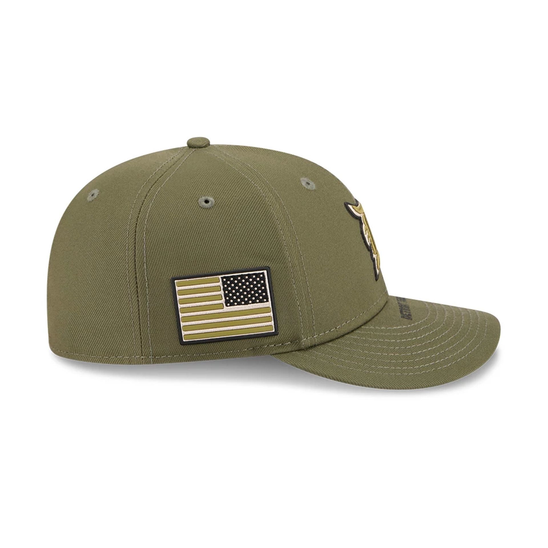 Pictured is this MLB Armed Forces Day 2026 Detroit Tigers Low Profile 59FIFTY Fitted cap in green. 5