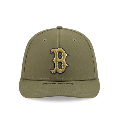 Pictured is this MLB Armed Forces Day 2026 Boston Red Sox Low Profile 59FIFTY Fitted cap in green. 3