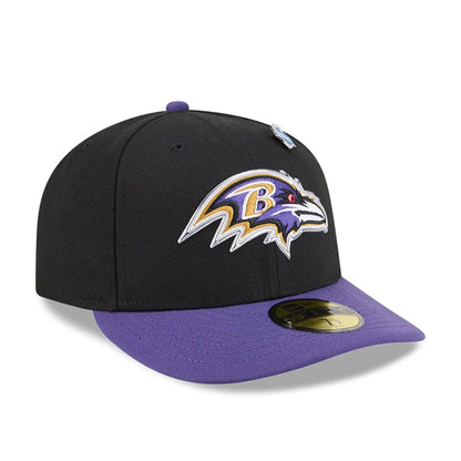 Pictured is this NFL Draft 2026 Baltimore Ravens 59FIFTY Fitted cap in black. 4