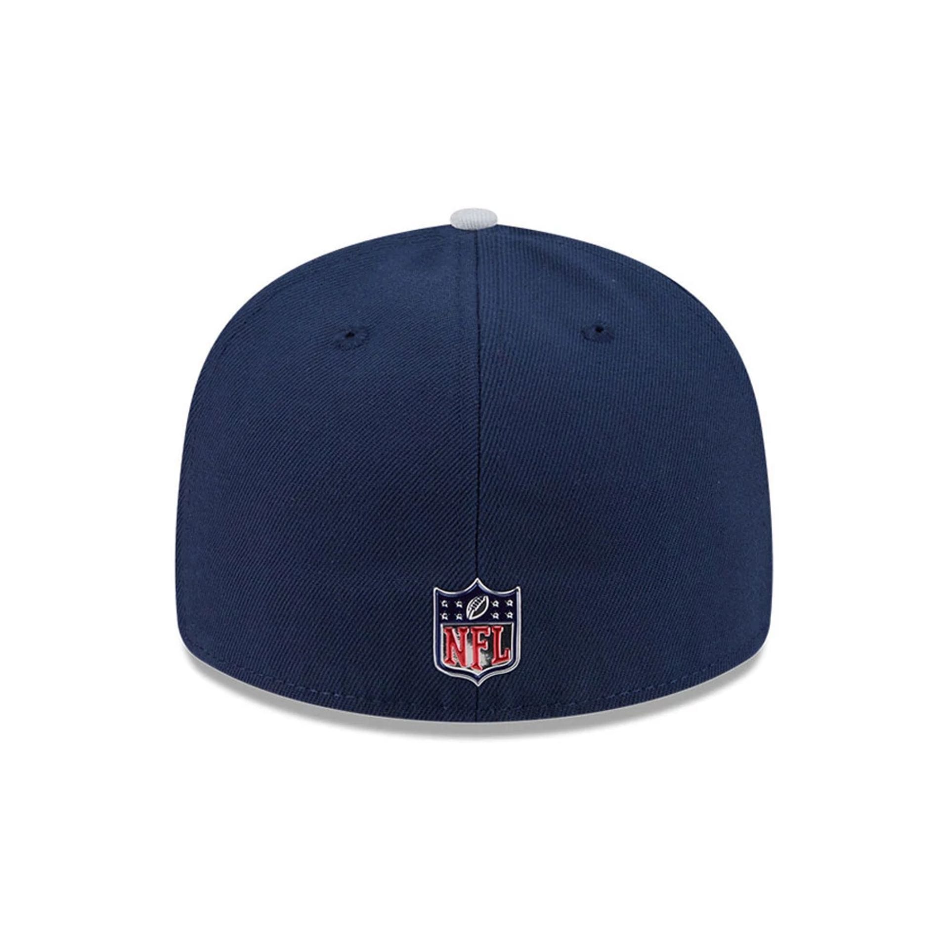 Pictured is this NFL Draft 2026 Dallas Cowboys 59FIFTY Fitted cap in dark blue. 6