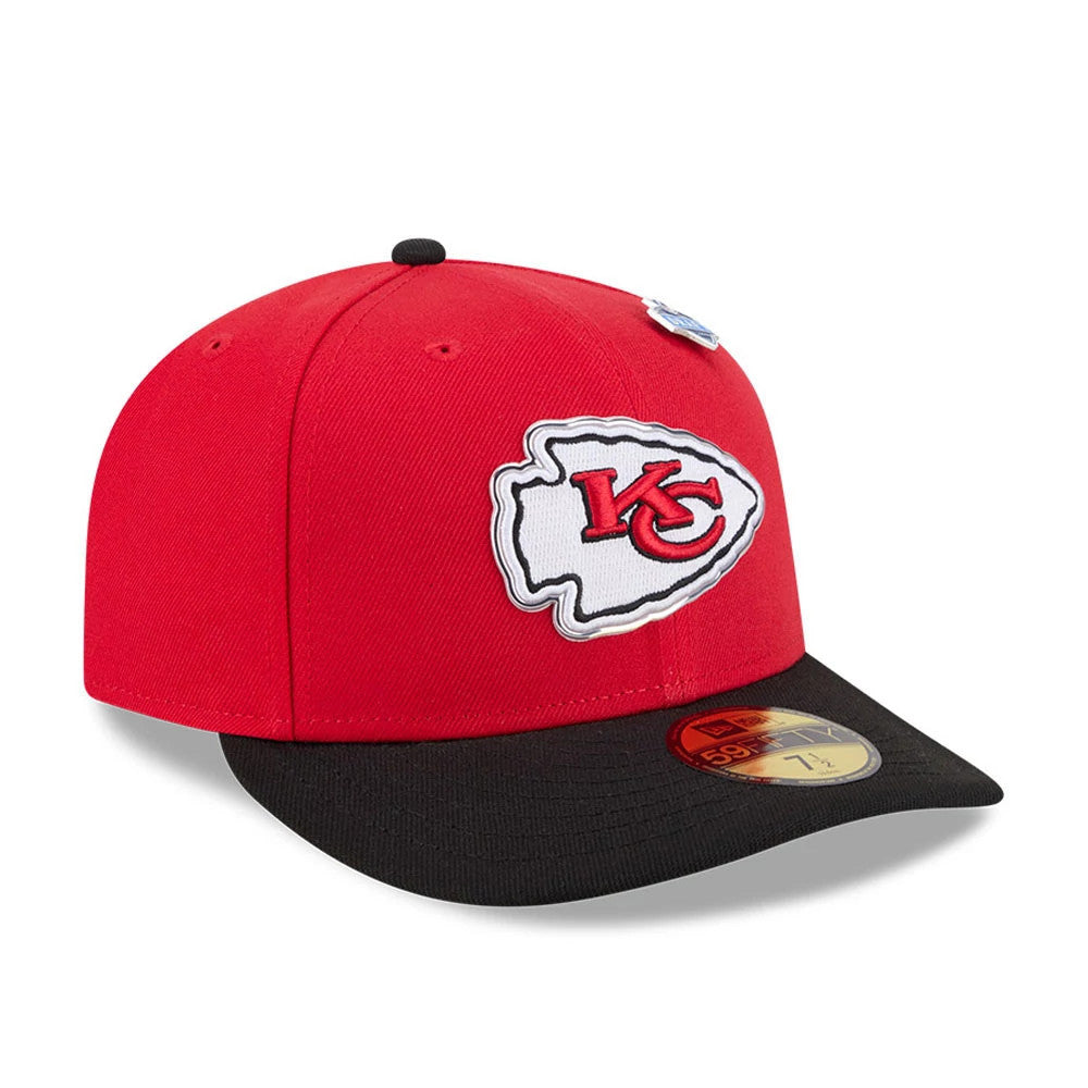 Pictured is this NFL Draft 2026 Kansas City Chiefs 59FIFTY Fitted cap in red. 4