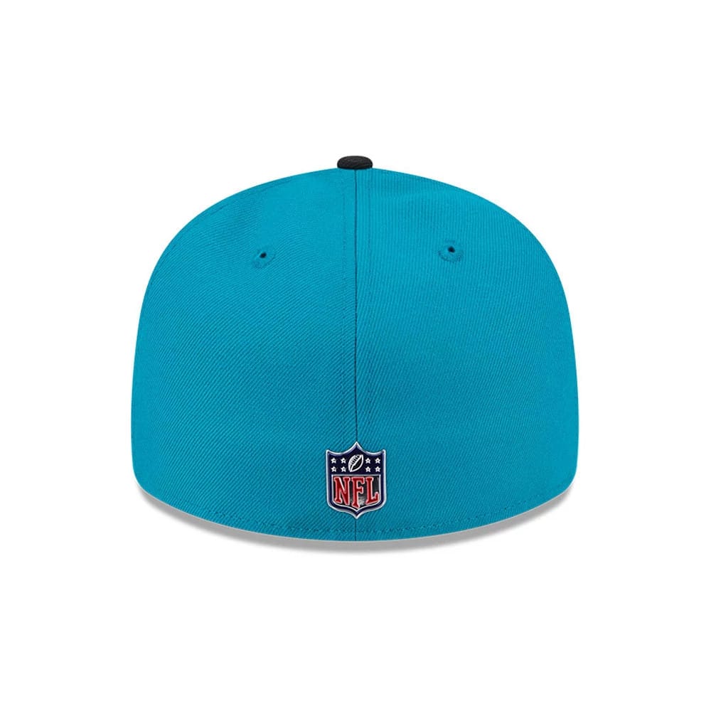 Pictured is this NFL Draft 2026 Jacksonville Jaguars 59FIFTY Fitted cap in turquoise. 5