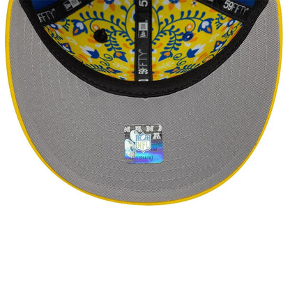 Pictured is this NFL Draft 2026 LA Rams 59FIFTY Fitted cap in bright blue. 8