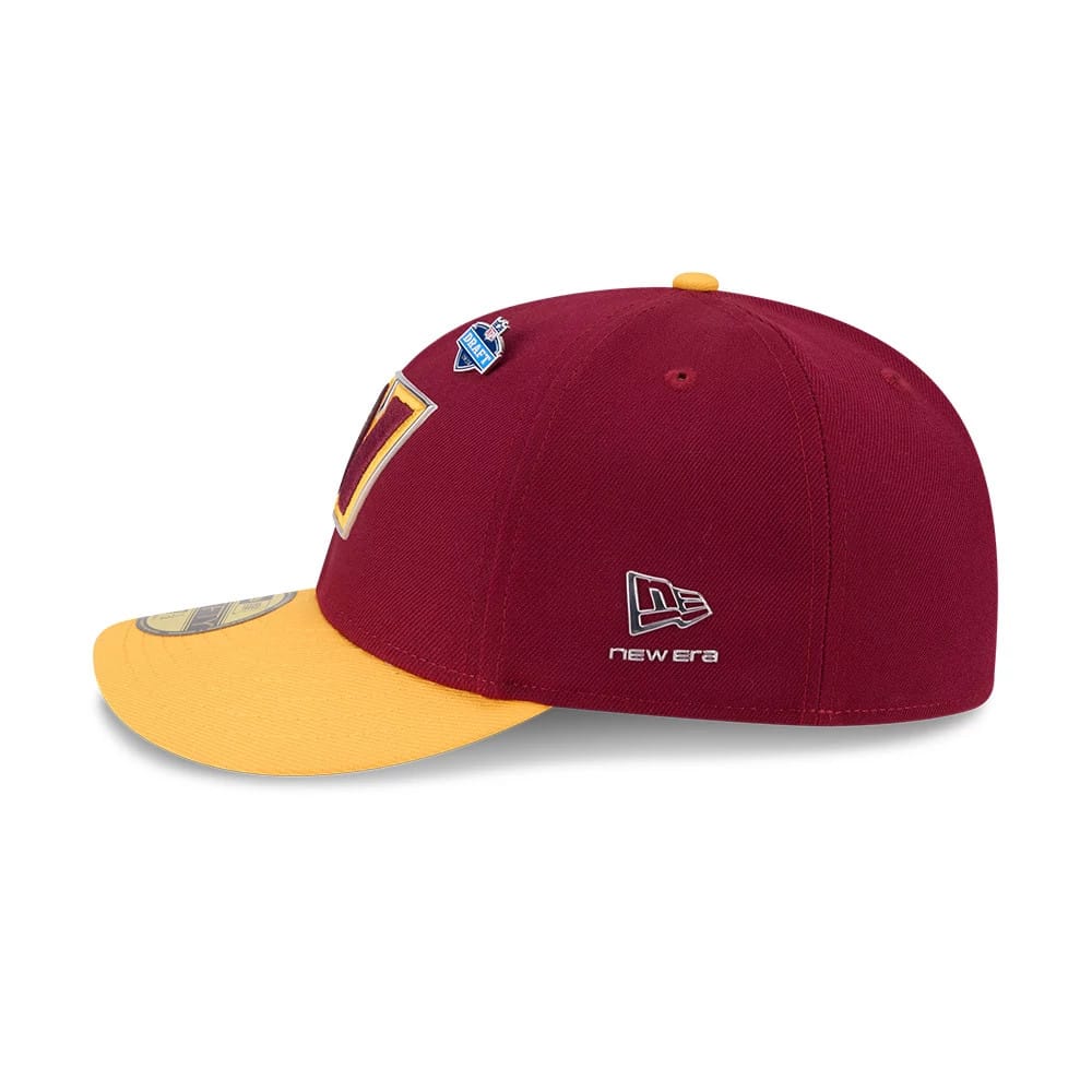 Pictured is this NFL Draft 2026 Washington Commanders 59FIFTY Fitted cap in dark red. 6