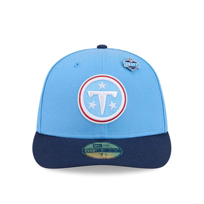 Pictured is this NFL Draft 2026 Tennessee Titans 59FIFTY Fitted cap in Blue. 3
