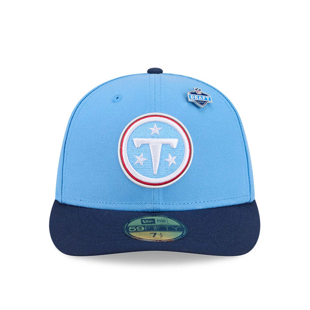 Pictured is this NFL Draft 2026 Tennessee Titans 59FIFTY Fitted cap in Blue. 3