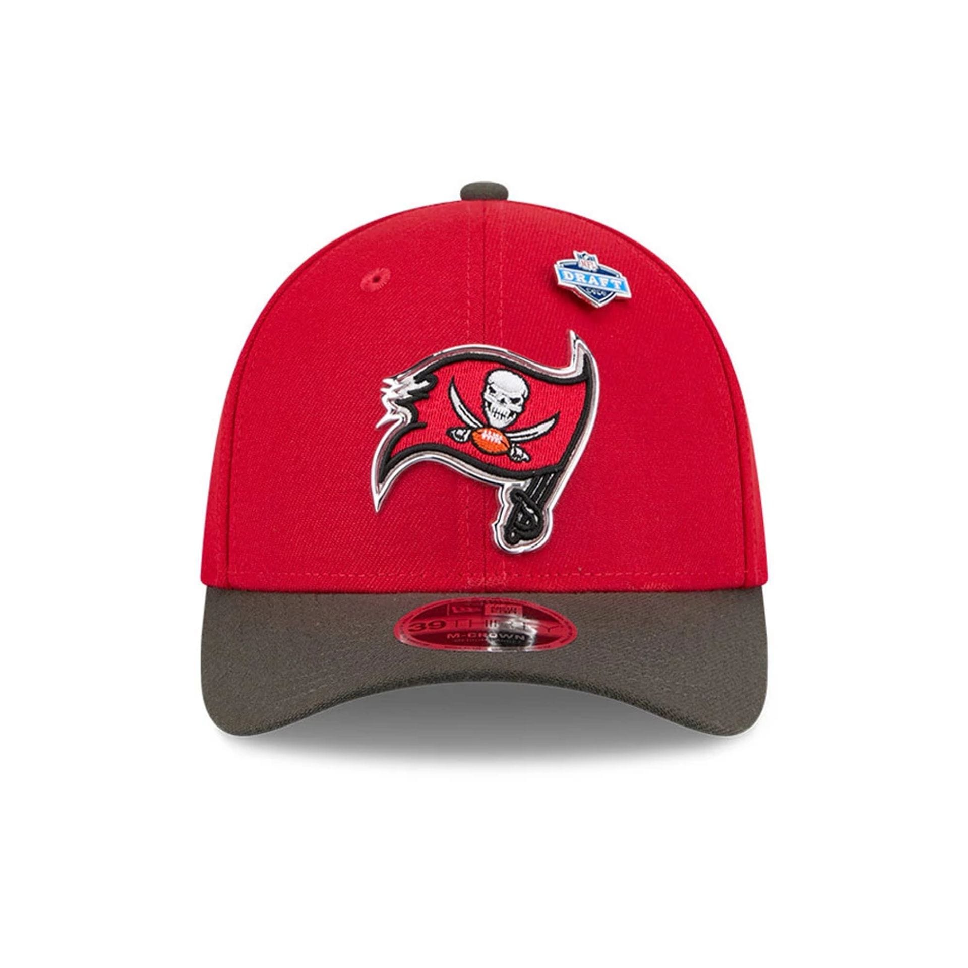 NFL Draft 2026 Buccaneers Red 39THIRTY M-Crown Stretch Fit Cap