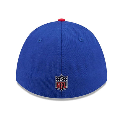 Pictured is this NFL Draft 2026 Buffalo Bills 39THIRTY M-Crown Stretch Fit cap in blue. 5