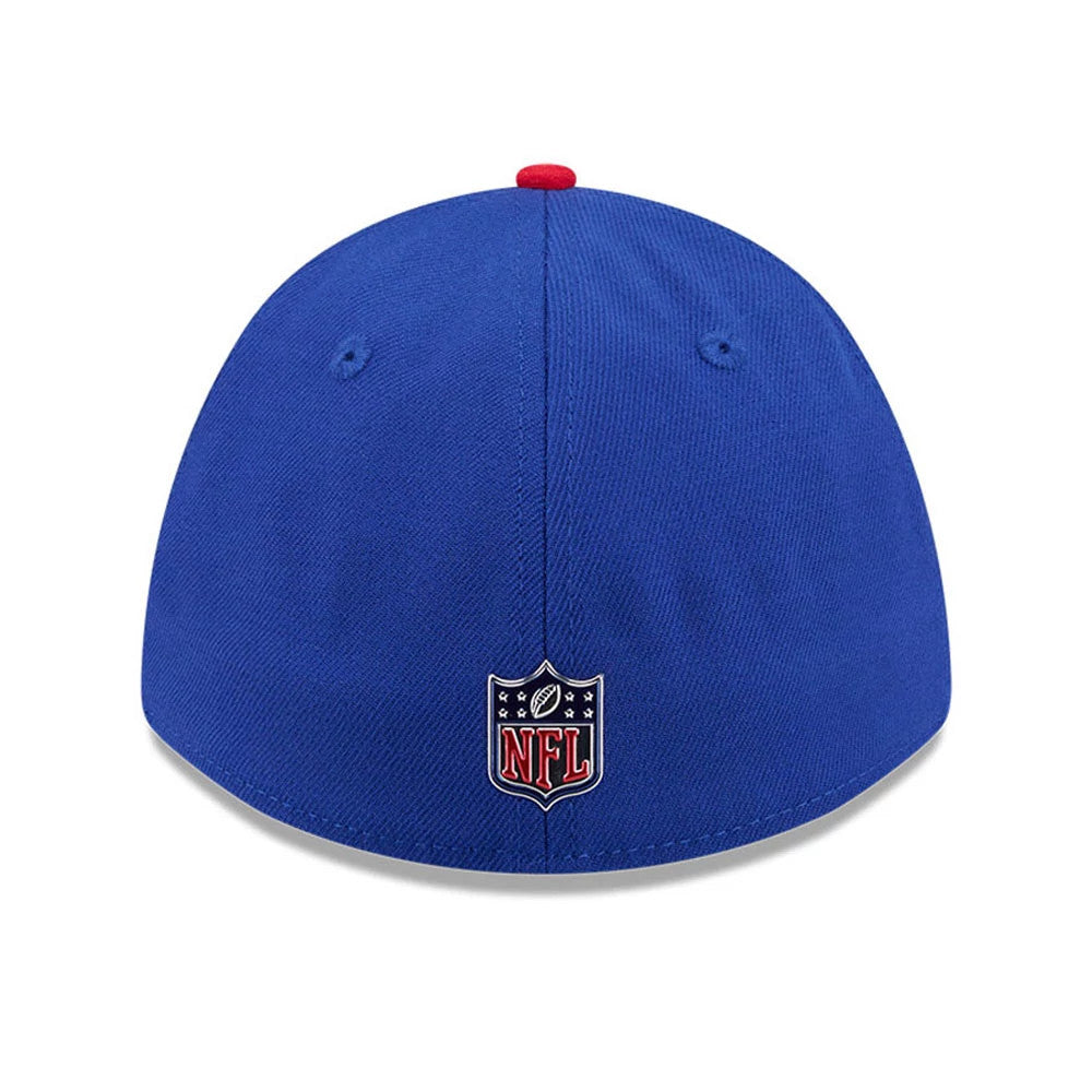 Pictured is this NFL Draft 2026 Buffalo Bills 39THIRTY M-Crown Stretch Fit cap in blue. 5