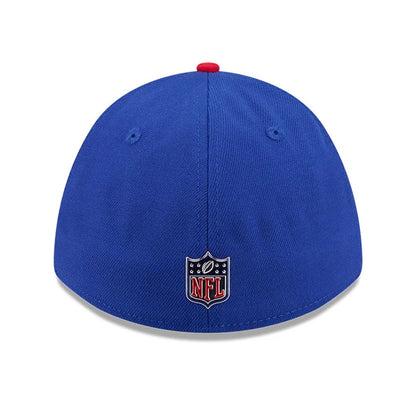 Pictured is this NFL Draft 2026 Buffalo Bills 39THIRTY M-Crown Stretch Fit cap in blue. 5