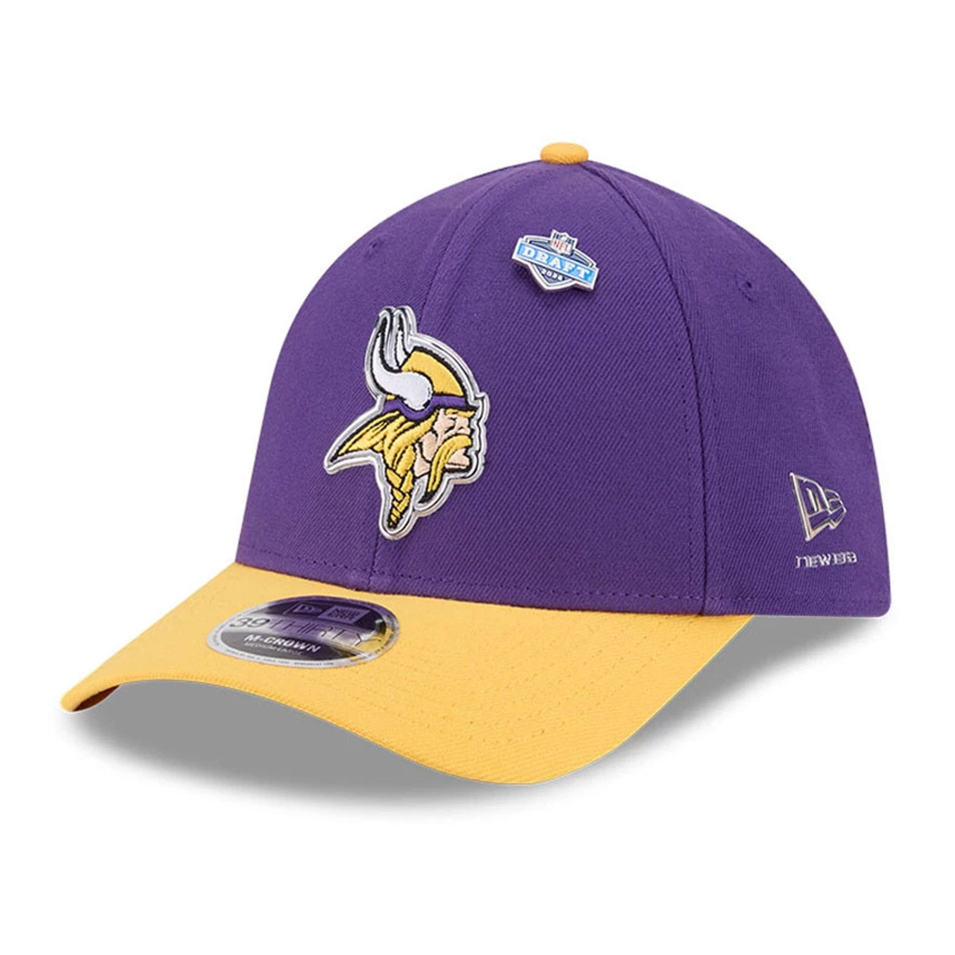 NFL Draft 2026 Vikings Purple 39THIRTY M-Crown Stretch Fit Cap