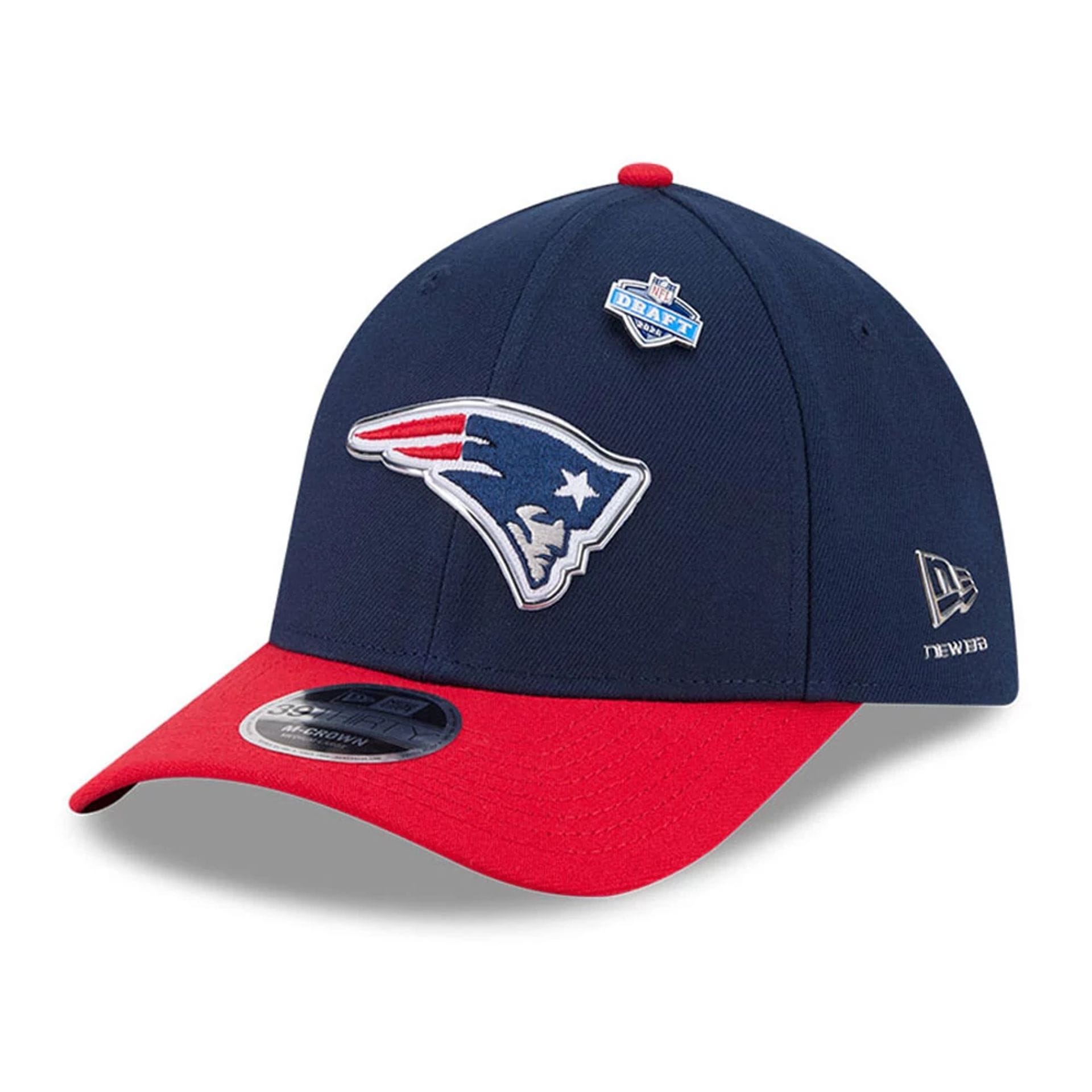 NFL Draft 2026 Patriots Dark Blue 39THIRTY M-Crown Stretch Fit Cap