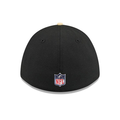 Pictured is this NFL Draft 2026 New Orleans Saints 39THIRTY M-Crown Stretch Fit cap in black. 5