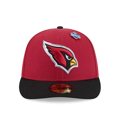 Pictured is this NFL Draft 2026 Arizona Cardinals 59FIFTY Fitted cap in dark red. 3