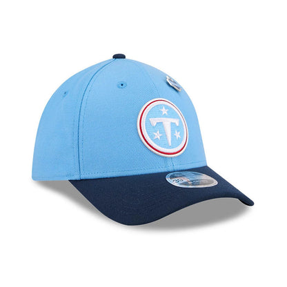 Pictured is this NFL Draft 2026 Tennessee Titans 39THIRTY M-Crown Stretch Fit cap in dark blue. 4