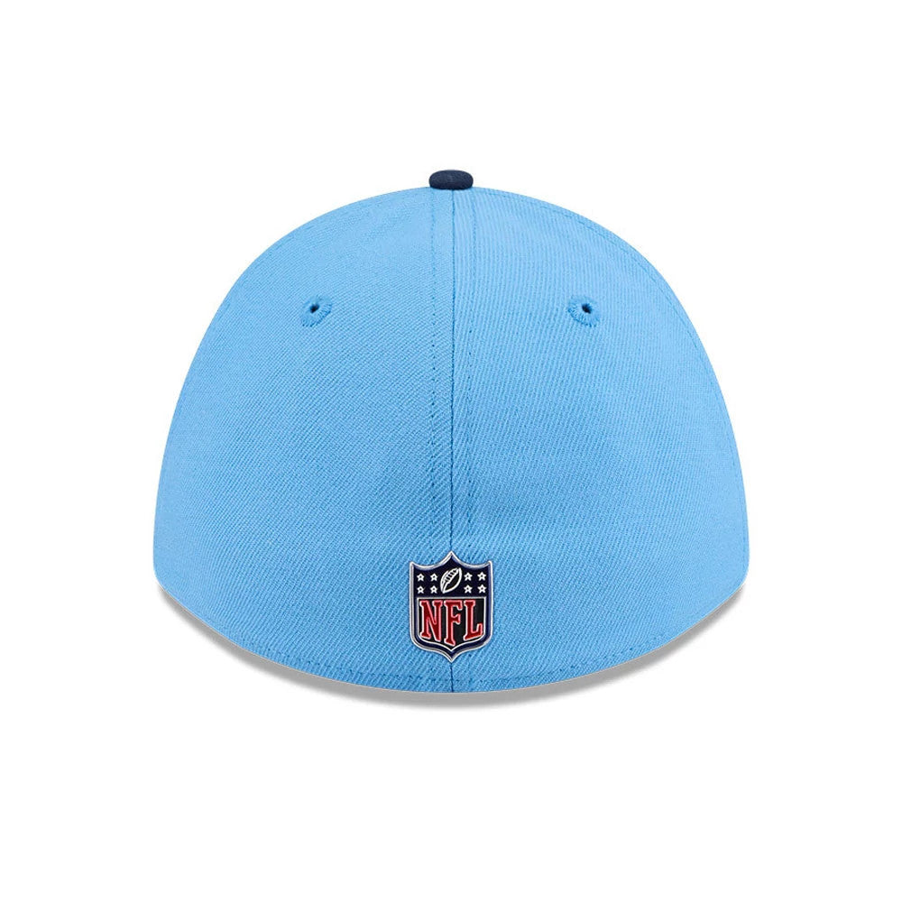 Pictured is this NFL Draft 2026 Tennessee Titans 39THIRTY M-Crown Stretch Fit cap in dark blue. 5