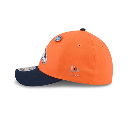 Pictured is this NFL Draft 2026 Denver Broncos 39THIRTY M-Crown Stretch Fit cap in orange. 6