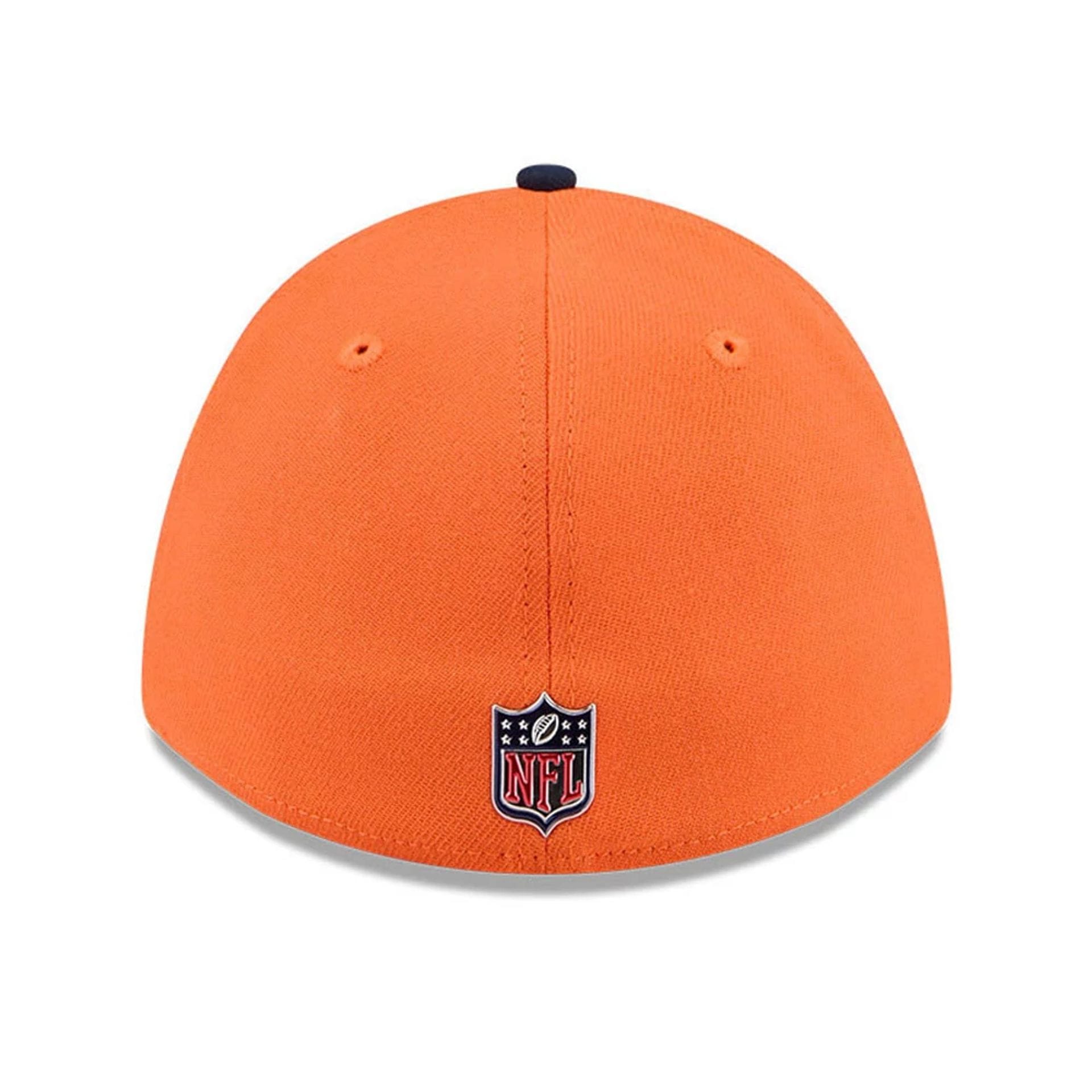 Pictured is this NFL Draft 2026 Denver Broncos 39THIRTY M-Crown Stretch Fit cap in orange. 5