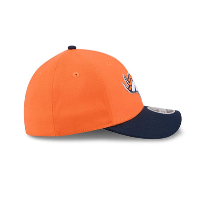 Pictured is this NFL Draft 2026 Denver Broncos 39THIRTY M-Crown Stretch Fit cap in orange. 7