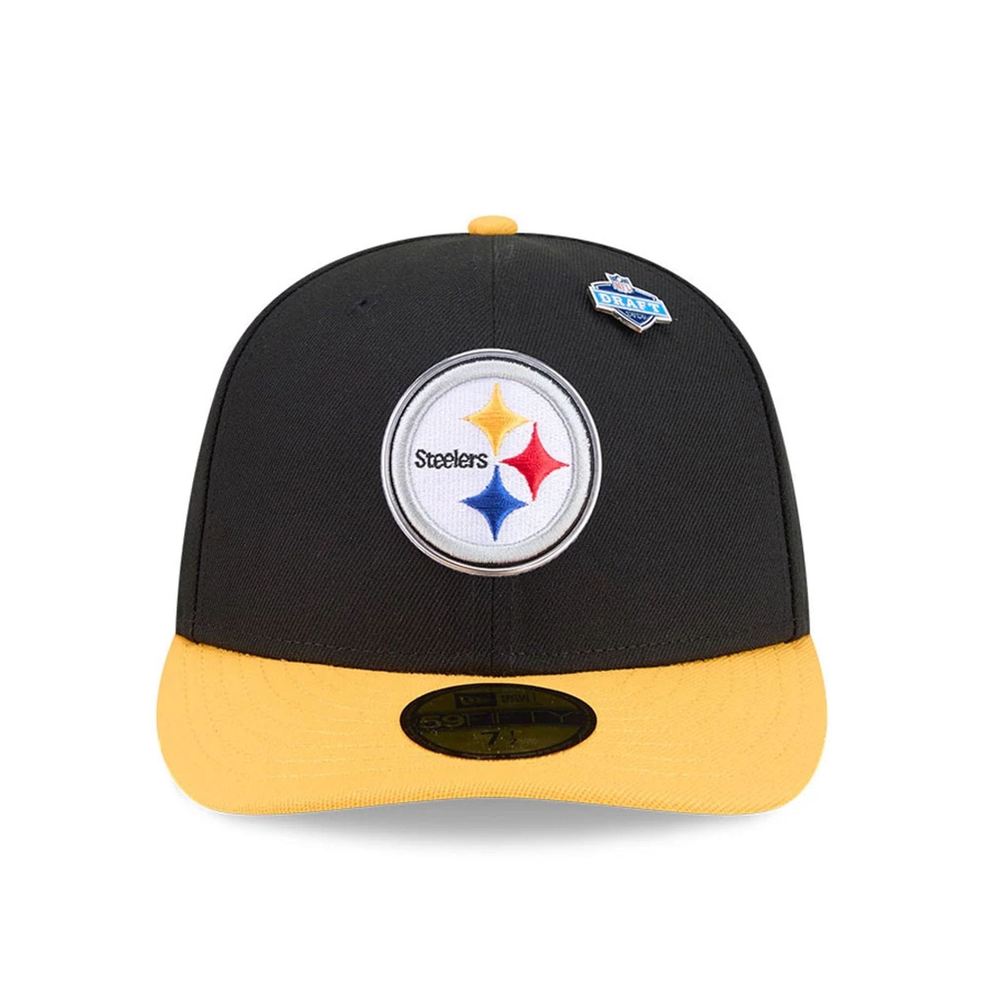 Pictured is this NFL Draft 2026 Pittsburgh Steelers 59FIFTY Fitted cap in black. 3