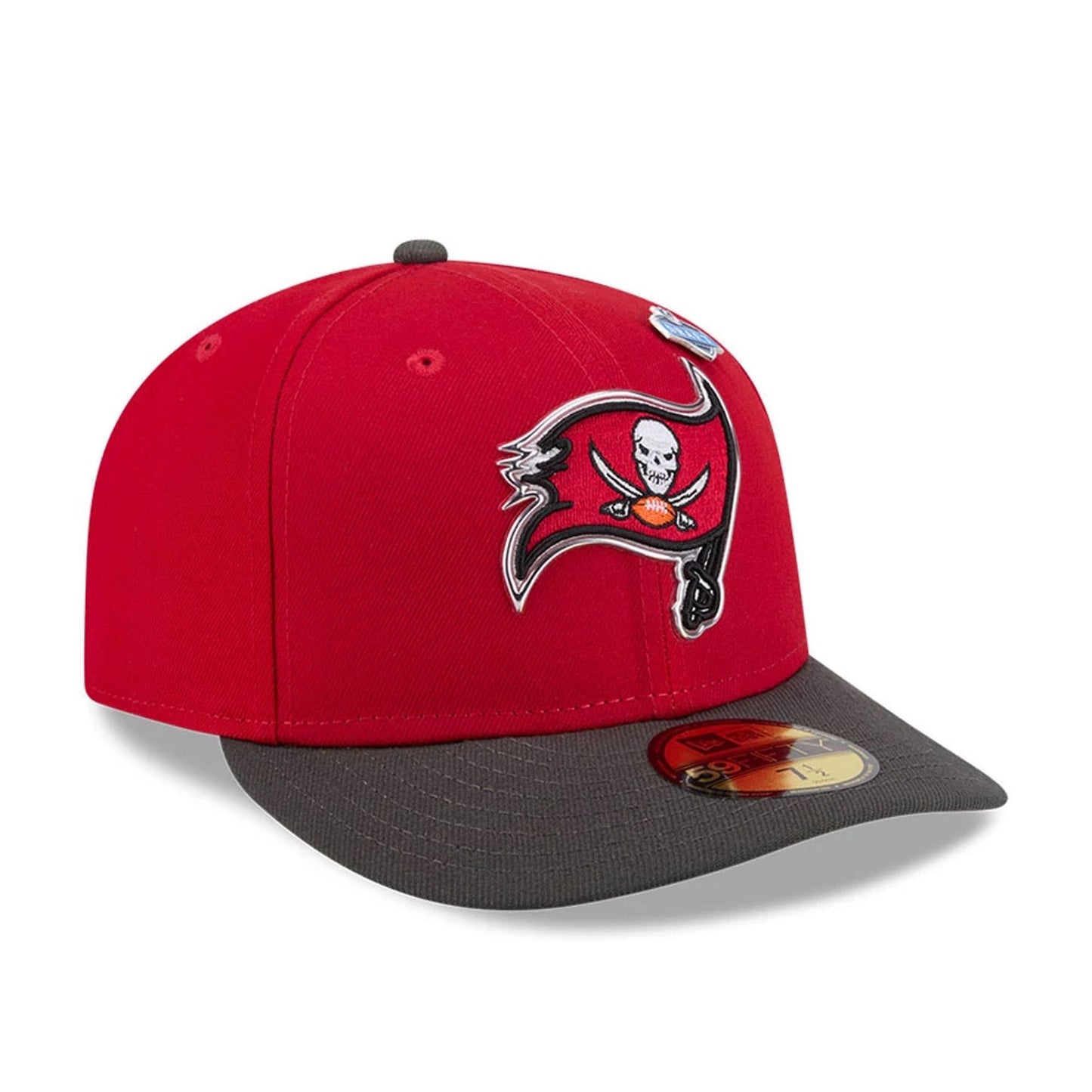 Pictured is this NFL Draft 2026 Tampa Bay Buccaneers 59FIFTY Fitted cap in red. 4