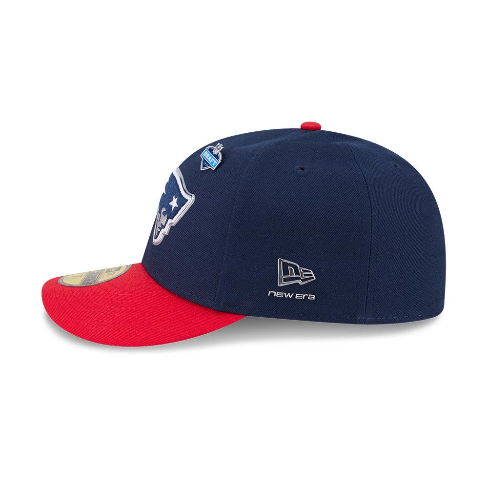 Pictured is this NFL Draft 2026 New England Patriots 59FIFTY Fitted cap in dark blue. 6