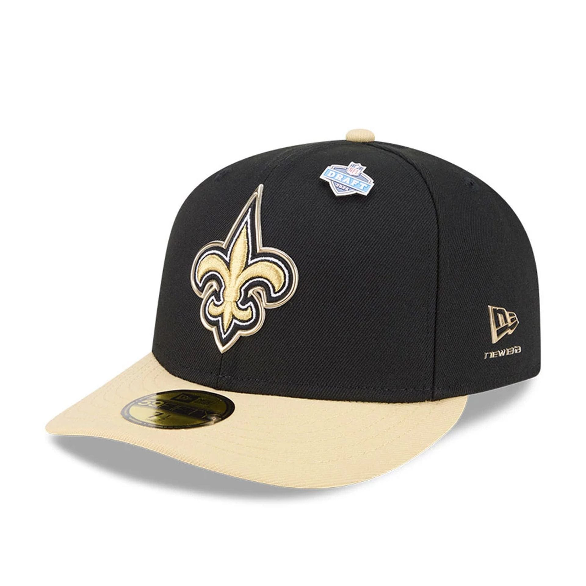 Pictured is this NFL Draft 2026 New Orleans Saints 59FIFTY Fitted cap in black. 1