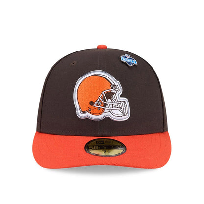 Pictured is this NFL Draft 2026 Cleveland Browns 59FIFTY Fitted cap in dark brown. 3