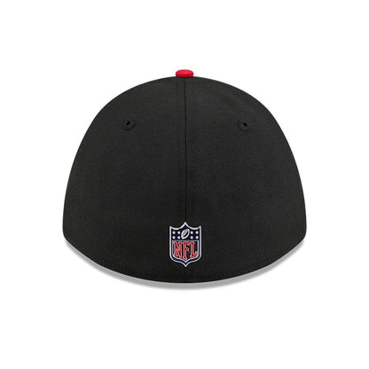 Pictured is this NFL Draft 2026 Atlanta Falcons 39THIRTY M-Crown Stretch Fit cap in black. 5