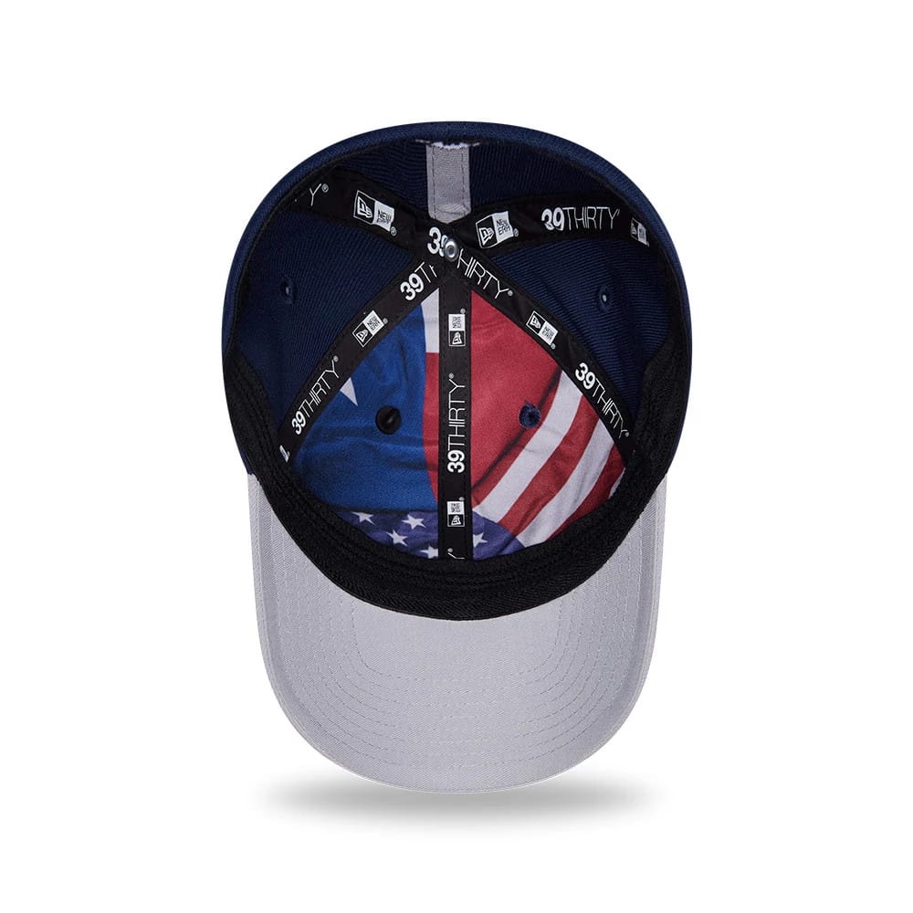 Pictured is this NFL Draft 2026 Dallas Cowboys 39THIRTY M-Crown Stretch Fit cap in dark blue. 2