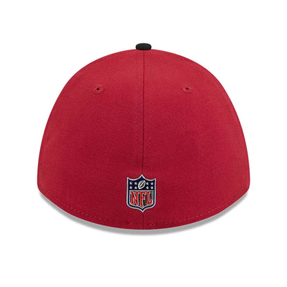 Pictured is this NFL Draft 2026 Arizona Cardinals 39THIRTY M-Crown Stretch Fit cap in dark red. 5
