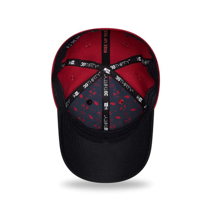 Pictured is this NFL Draft 2026 Arizona Cardinals 39THIRTY M-Crown Stretch Fit cap in dark red. 2
