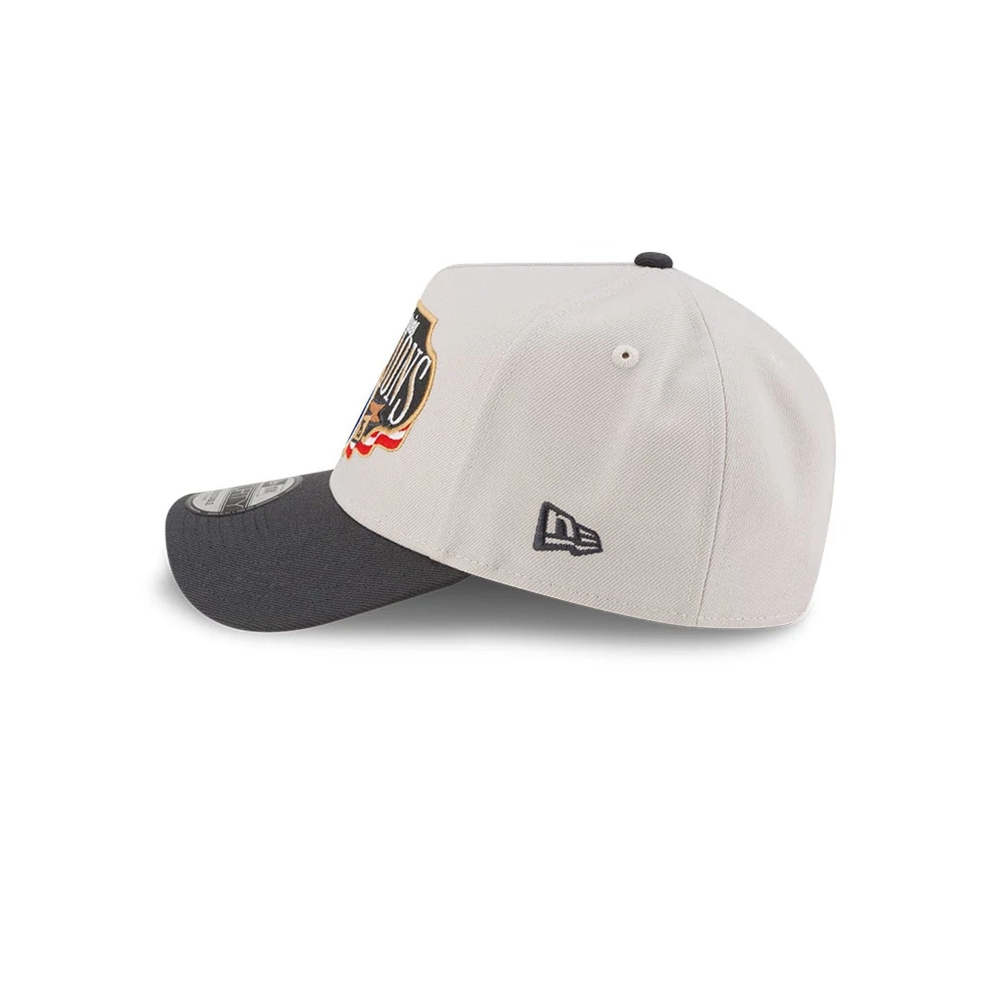 Pictured is this LA Dodgers MLB World Series Champions 2025 White 9FORTY A-Frame adjustable cap. 5