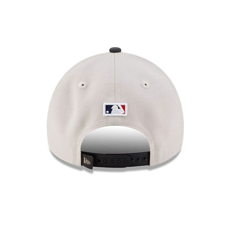 Pictured is this LA Dodgers MLB World Series Champions 2025 White 9FORTY A-Frame adjustable cap. 6