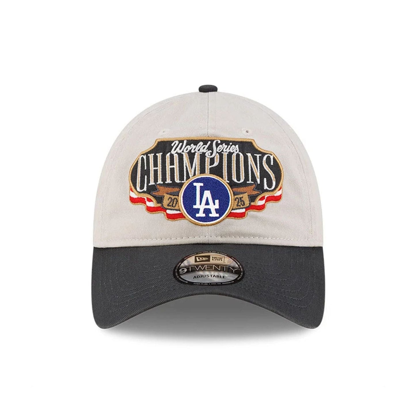 Pictured is this LA Dodgers MLB World Series Champions 2025 White 9TWENTY adjustable cap. 3