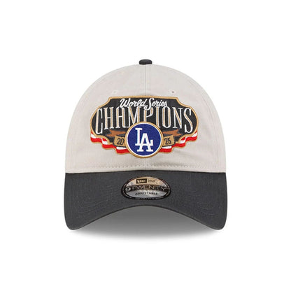 Pictured is this LA Dodgers MLB World Series Champions 2025 White 9TWENTY adjustable cap. 3