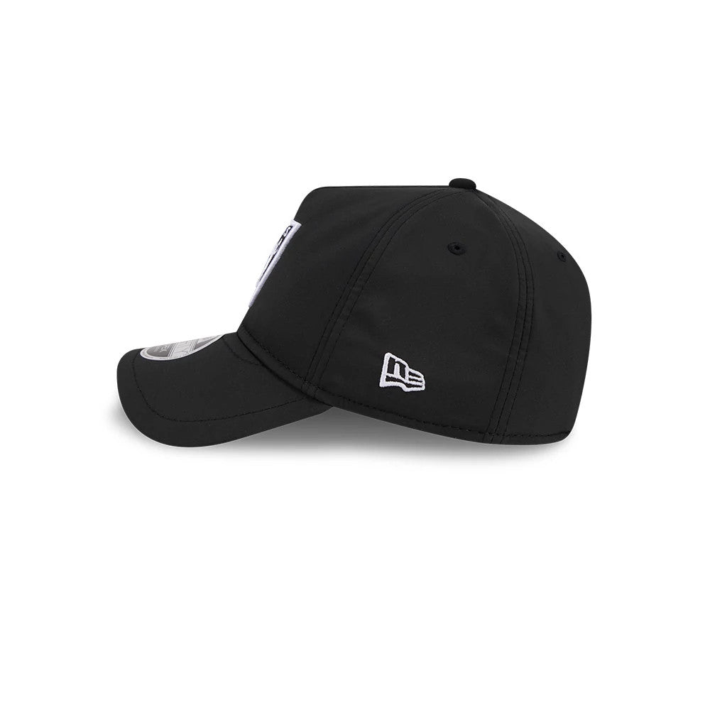 Pictured is this NFL Quickstrike Las Vegas Raiders 9FORTY Apex cap in black. 5