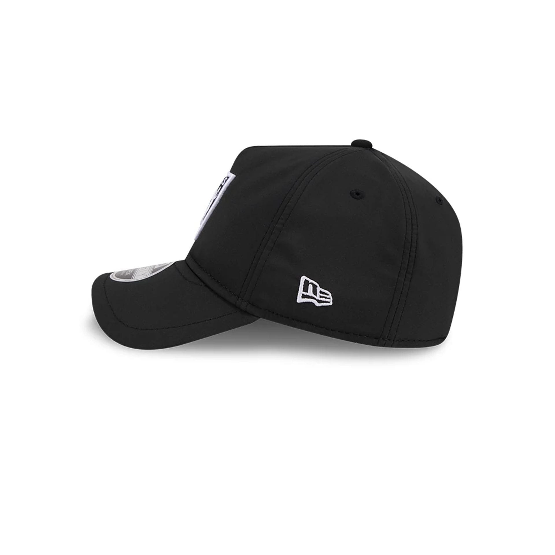 Pictured is this NFL Quickstrike Las Vegas Raiders 9FORTY Apex cap in black. 5