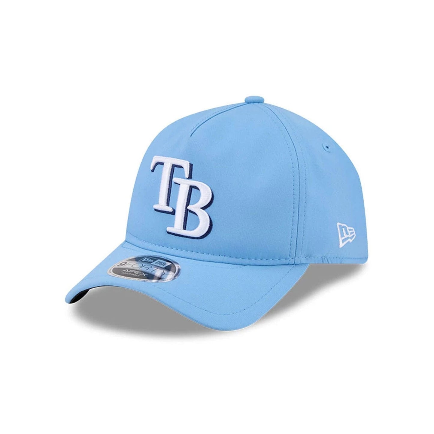Pictured is this MLB Quickstrike Tampa Bay Rays 9FORTY Apex cap in Light Blue. 1