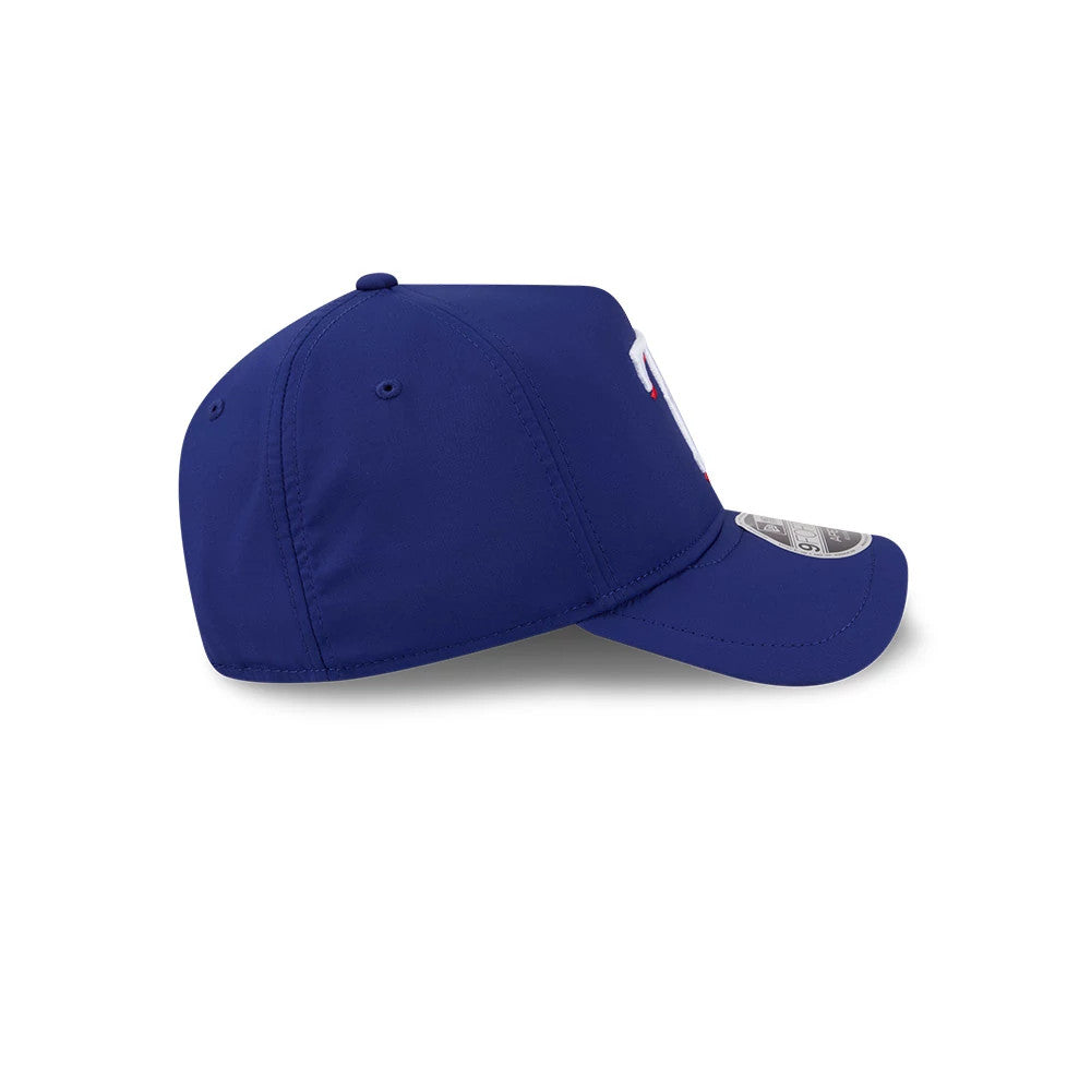 Pictured is this MLB Quickstrike Texas Rangers 9FORTY Apex cap in dark blue. 7