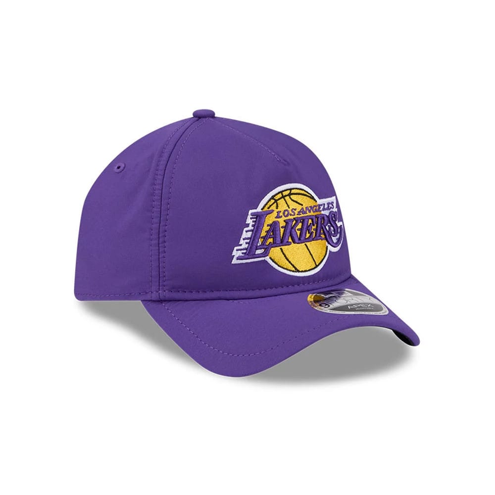 Pictured is this NBA Quickstrike LA Lakers 9FORTY Apex cap in purple. 4